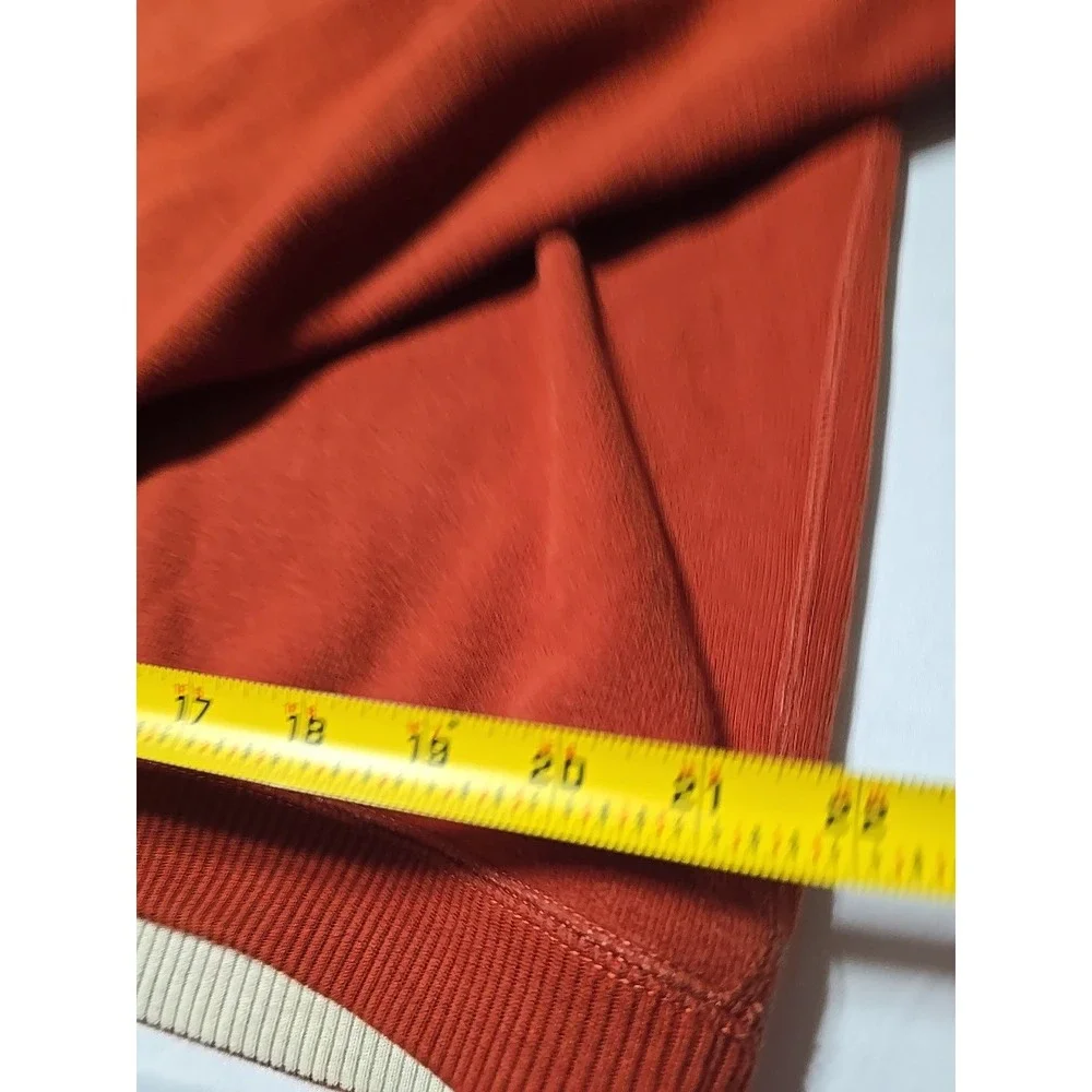 Tommy Bahama Sweater Mens XL 1/4 Zip Pullover Burnt Orange Preppy Long‎ Sleeve